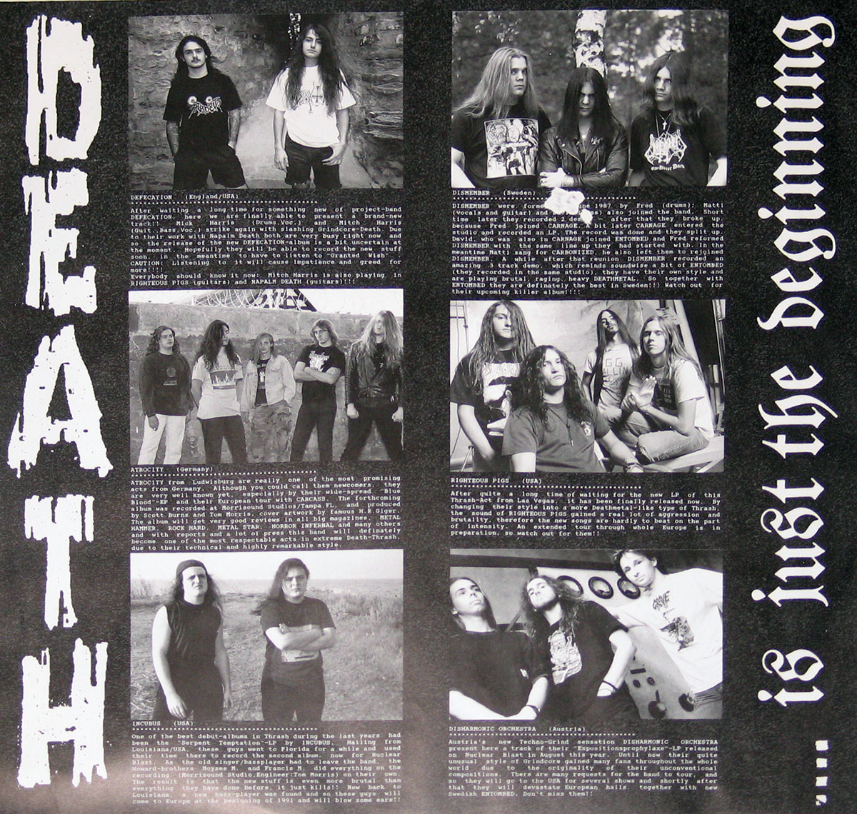 High Resolution Photo DEATH Is Just the Beginning Vinyl Record